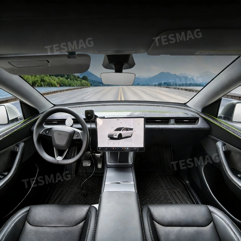 Custom Fit Interior Trim Strips for Tesla Model Y Juniper 2025+ Dashboard Door and Center Console