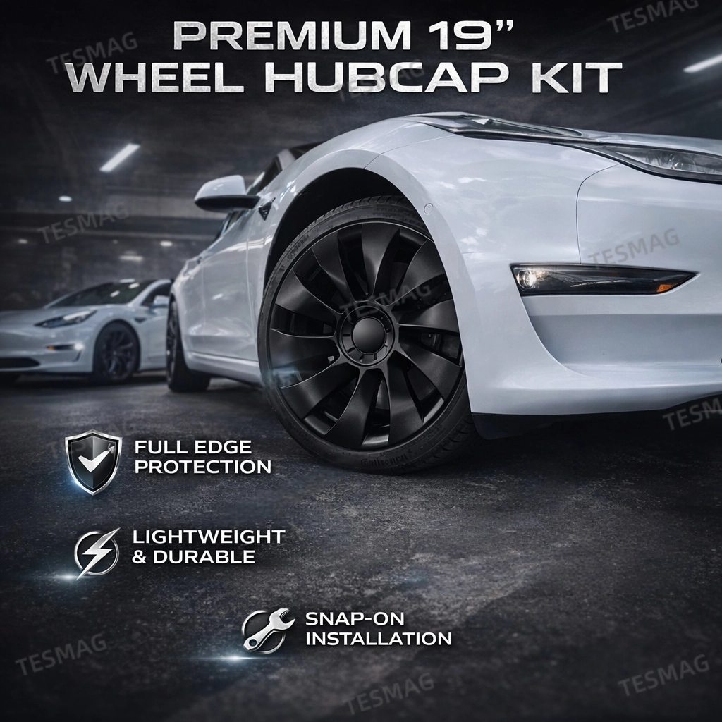 19″ Wheel Covers Hubcap Protector Kit for Tesla Model 3 – Rim Edge Guard 4pcs