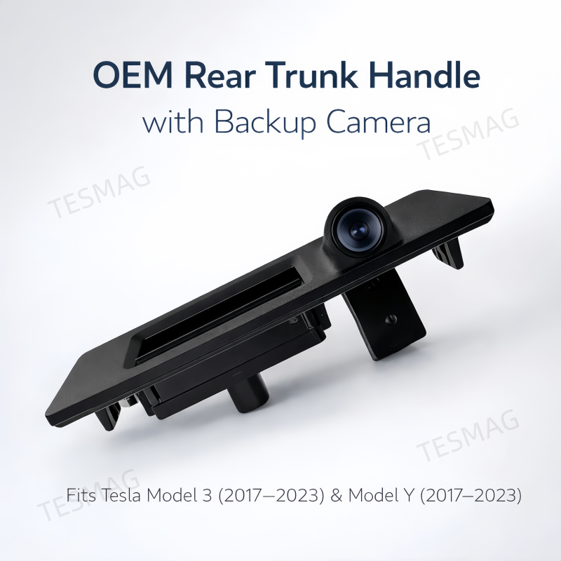 Rear Trunk Handle with Backup Camera for Tesla Model 3/Y (1095949‑00‑E)