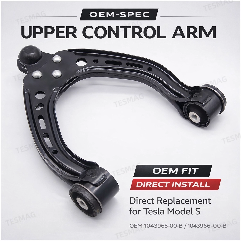 Tesla Model S Upper Control Arm Front Left Right OEM 1043965-00-B 1043966-00-B