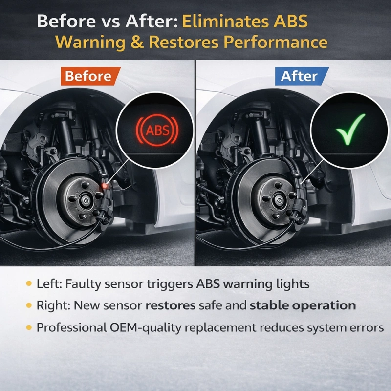 Front ABS Wheel Speed Sensor for Tesla Model 3 2017-2023 (1188761-00-A)