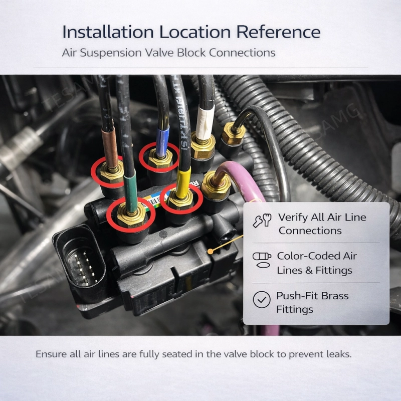 Air Suspension Valve Block Replacement for Tesla Model S/X 1027919-00-B