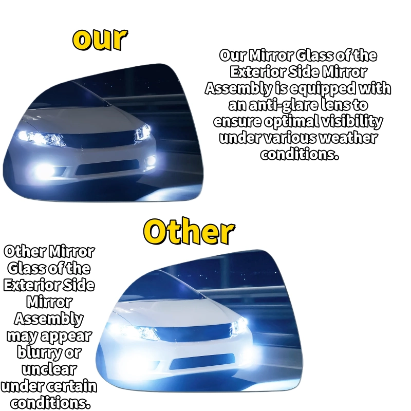 Exterior Side Mirror Assembly Replacement OEM Fit for Tesla Model Y 2020-2024(1495587  1495588)