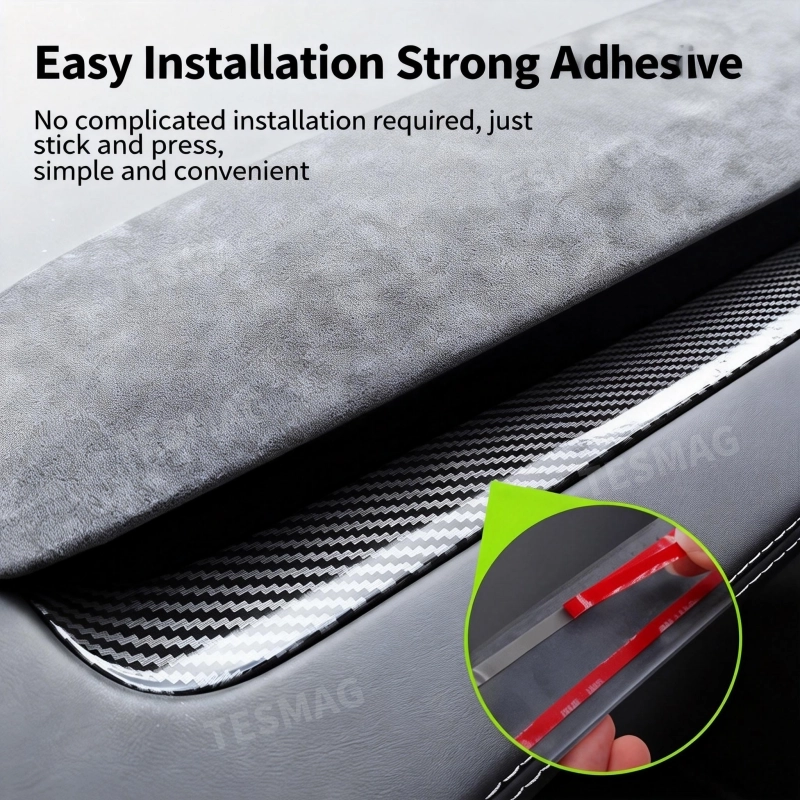 Custom Fit Interior Trim Strips for Tesla Model Y Juniper 2025+ Dashboard Door and Center Console