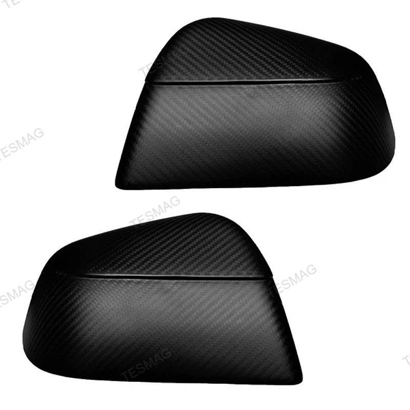 Carbon Fiber Side Mirror Covers for Tesla Model Y Juniper - Protective Cover