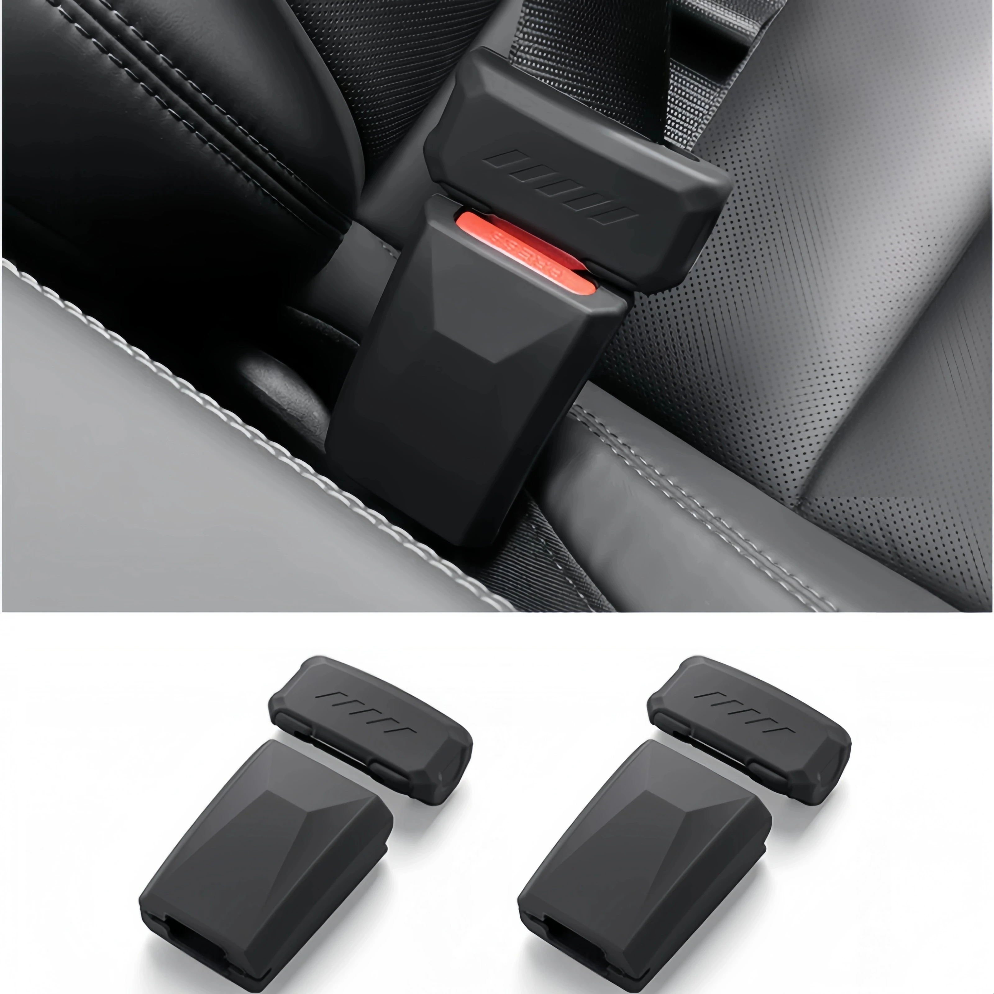 Car SeatBelt Buckle Button Protector Cover for Tesla Model Y Juniper / Model 3 Highland