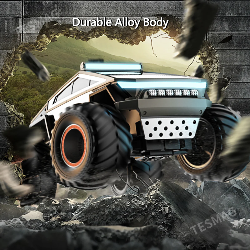 1:14 Scale Alloy Remote Control Cybertruck 4WD Off Road Truck for Kids Adults