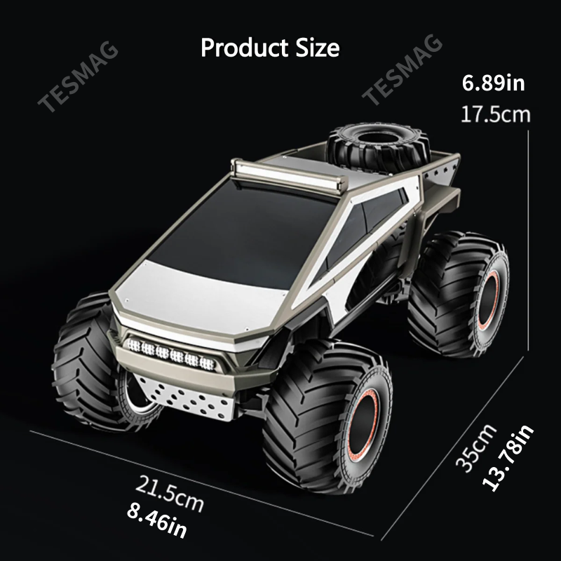 1:14 Scale Alloy Remote Control Cybertruck 4WD Off Road Truck for Kids Adults
