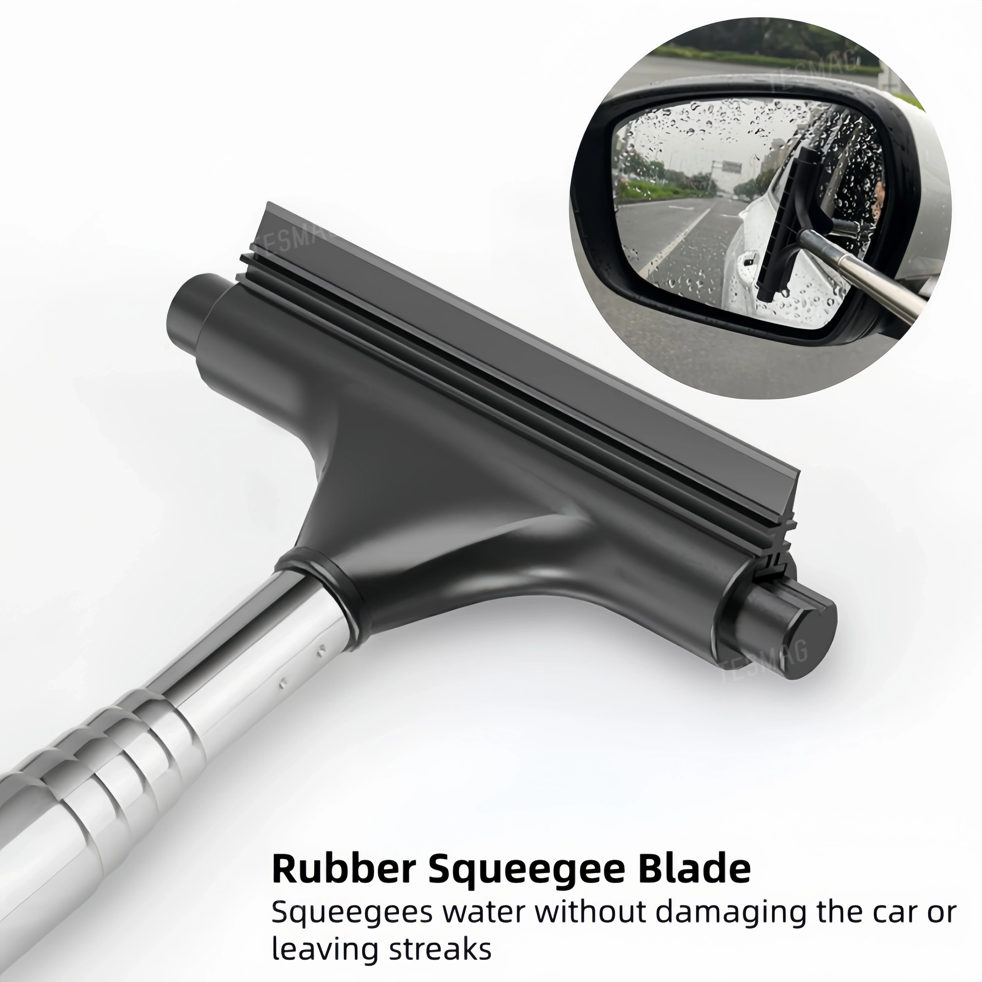 Tesla 3-in-1 Cleaning Kit - Car Windshield Squeegee Microfiber Dust Brush