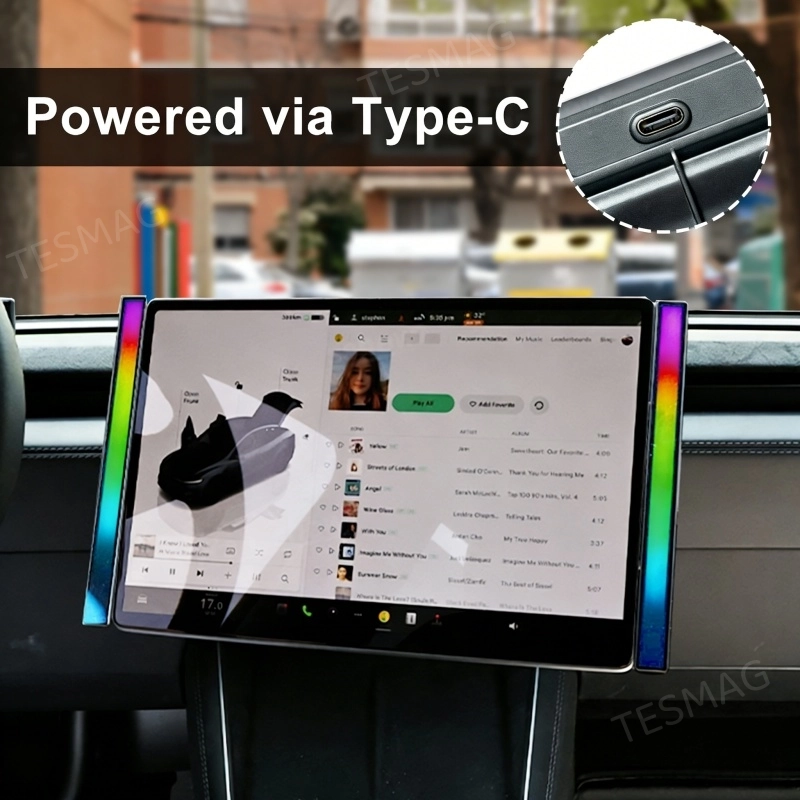 Model 3 / Y Tesla Ambient Lights RGB Music-Sync Interior Lighting Kit