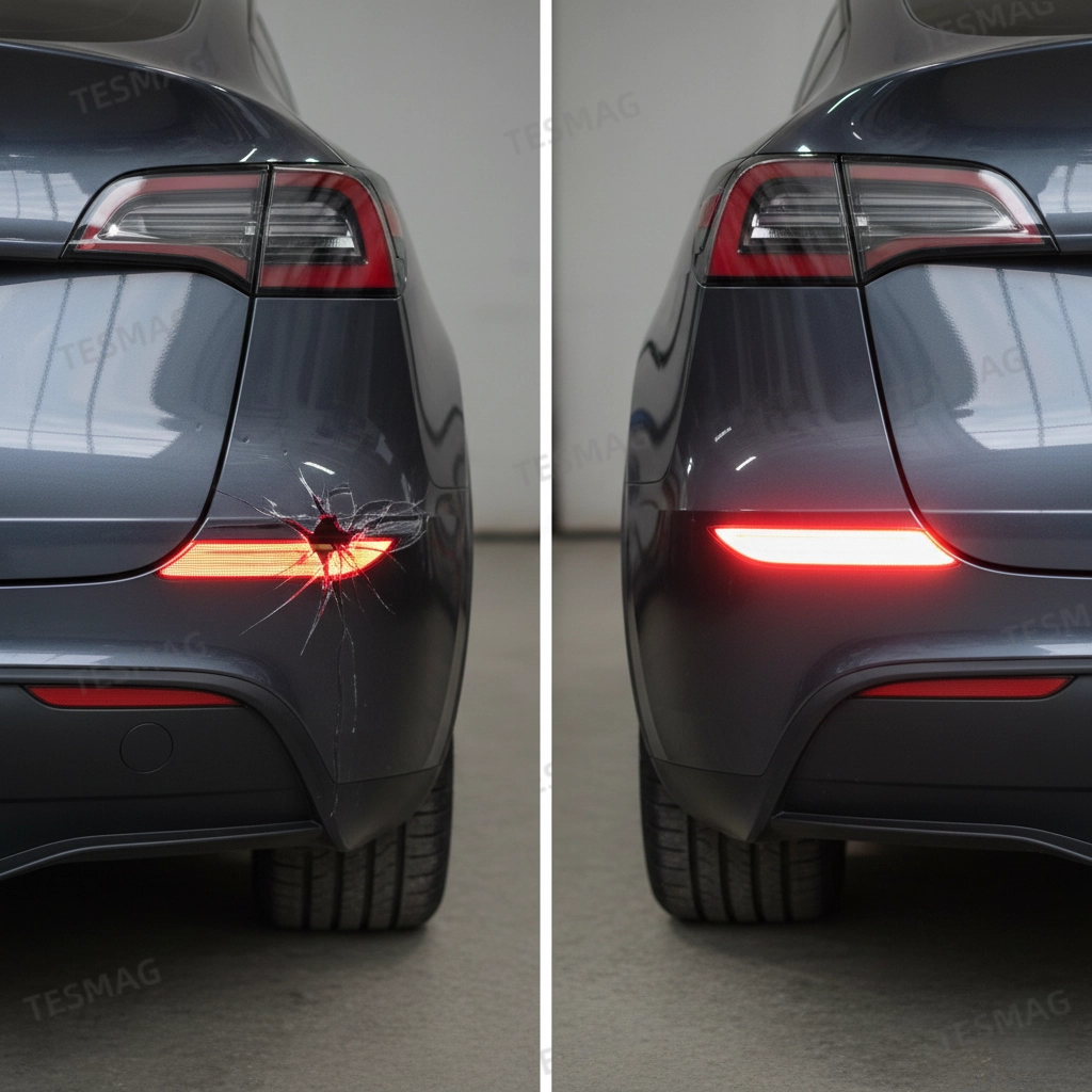 Rear Fog Light for Tesla Model Y Juniper 2025+（ OEM 1906107-00-B / 1906108-00-B）