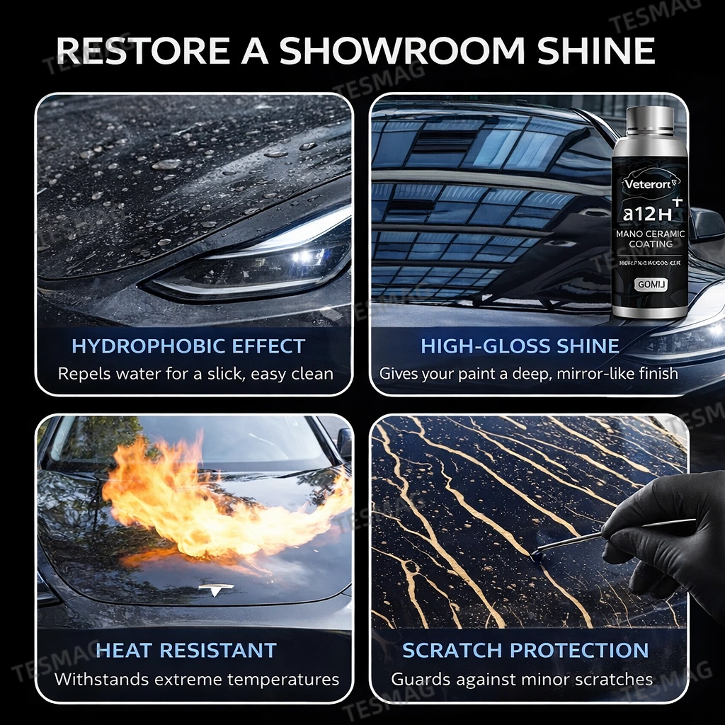 12H Graphene Nano Ceramic Coating Kit for Cars | Hydrophobic Paint Protection