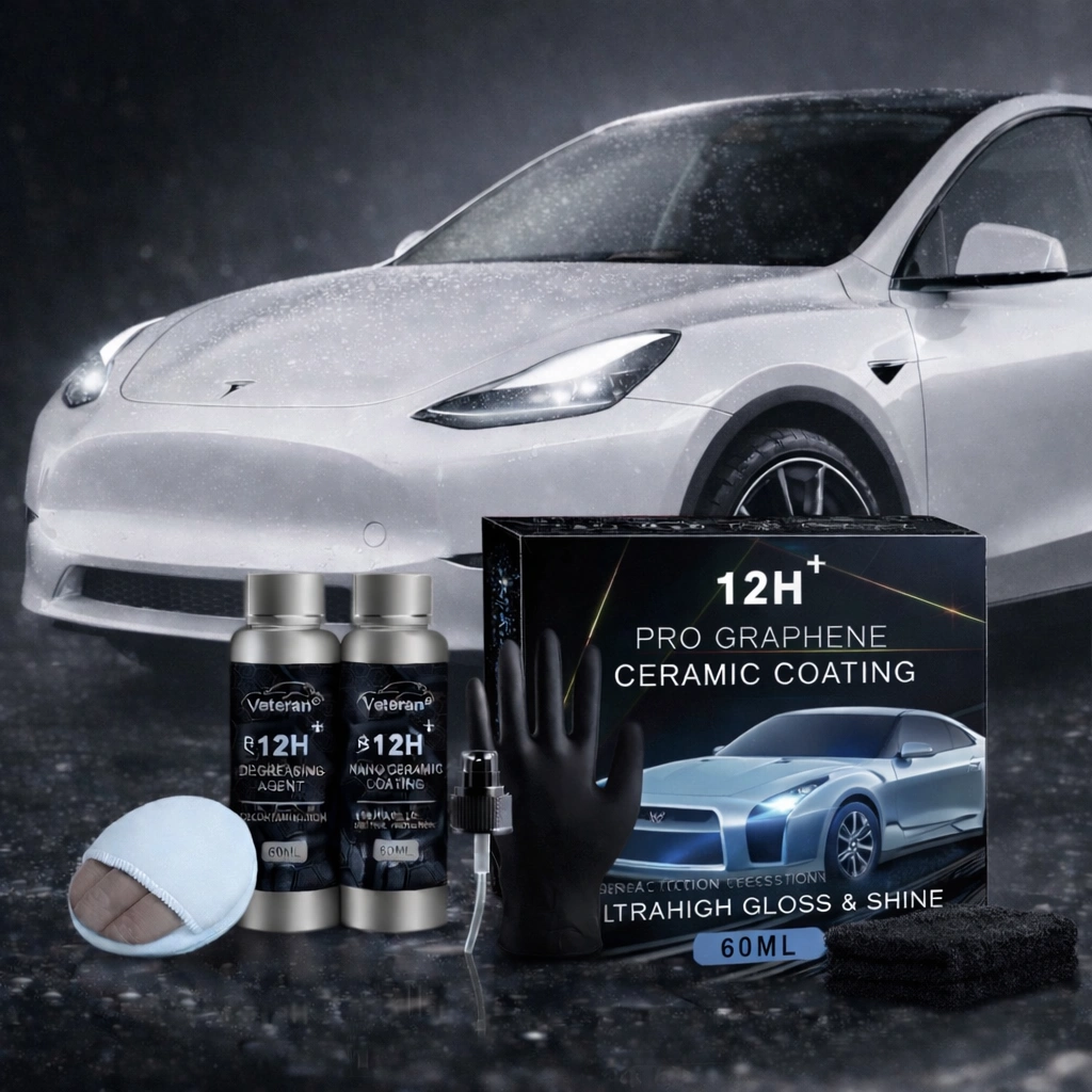 12H Graphene Nano Ceramic Coating Kit for Cars | Hydrophobic Paint Protection