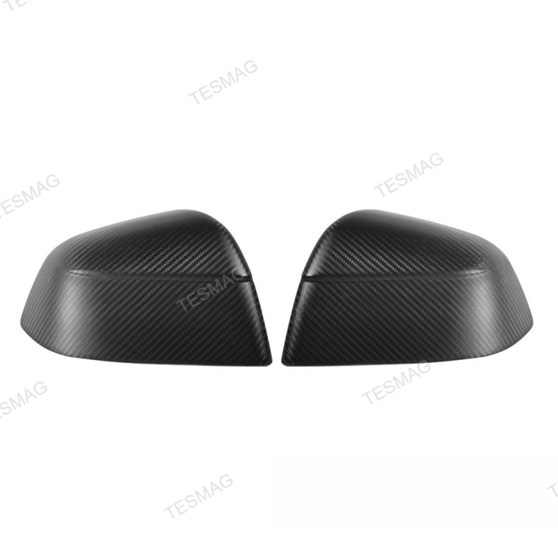 Carbon Fiber Side Mirror Covers for Tesla Model Y Juniper - Protective Cover