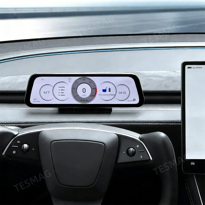 9.6-Inch Driver Display w/ Wireless CarPlay for Tesla Model 3/Y 2021-2026 (LHD Only)