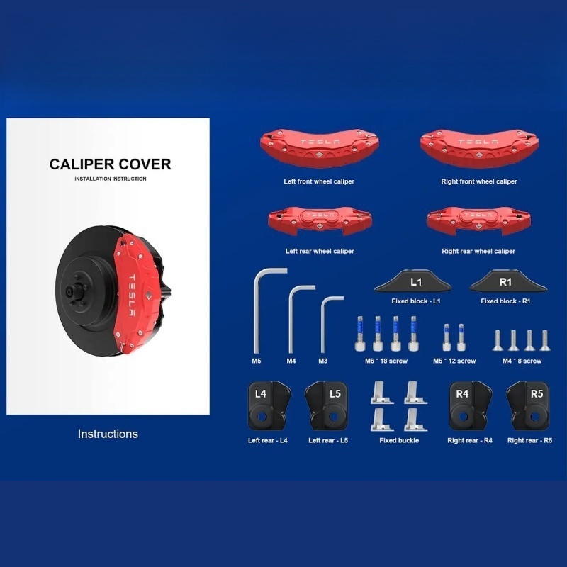 18" - 21" Caliper Covers for Tesla Model 3/Y (2017-2025)