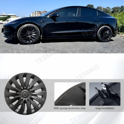 18-Inch Full Coverage Wheel Hubcaps for Tesla Model 3 Highland 