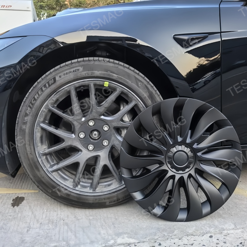18-Inch Full Coverage Wheel Hubcaps for Tesla Model 3 Highland 