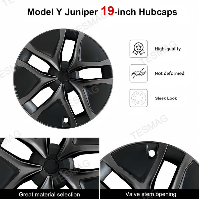 19" Crossflow Wheel Hubcaps for Tesla Model Y Juniper 2025+