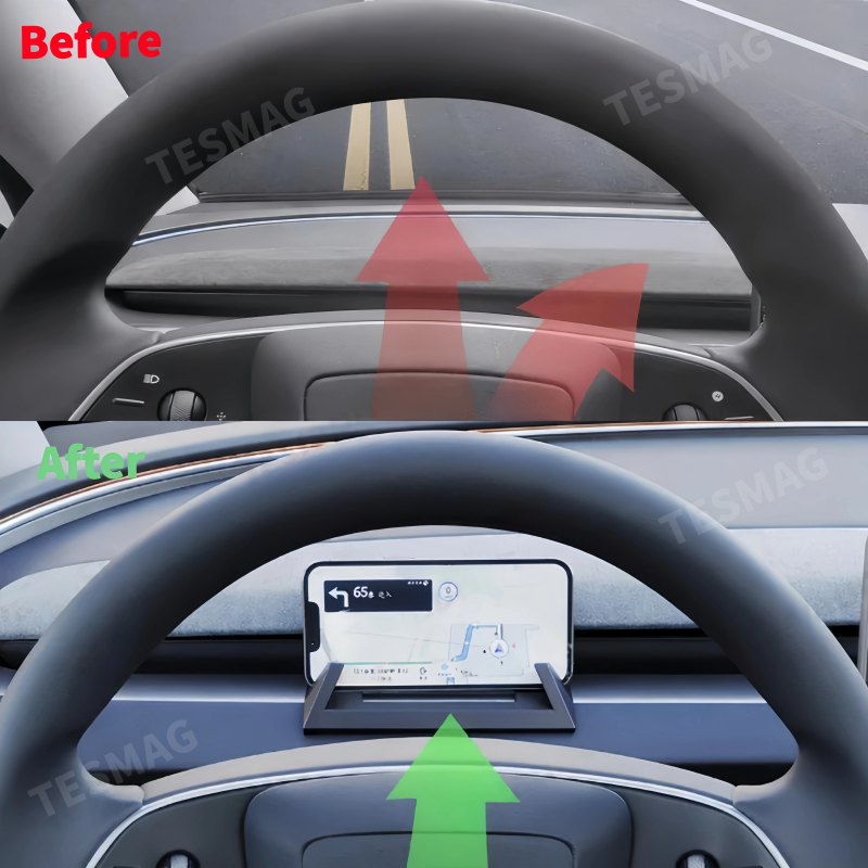 Custom Fit Tesla Phone Holder Dashboard Mount for Model 3 Highland2024+and Model Y Juniper 2025+