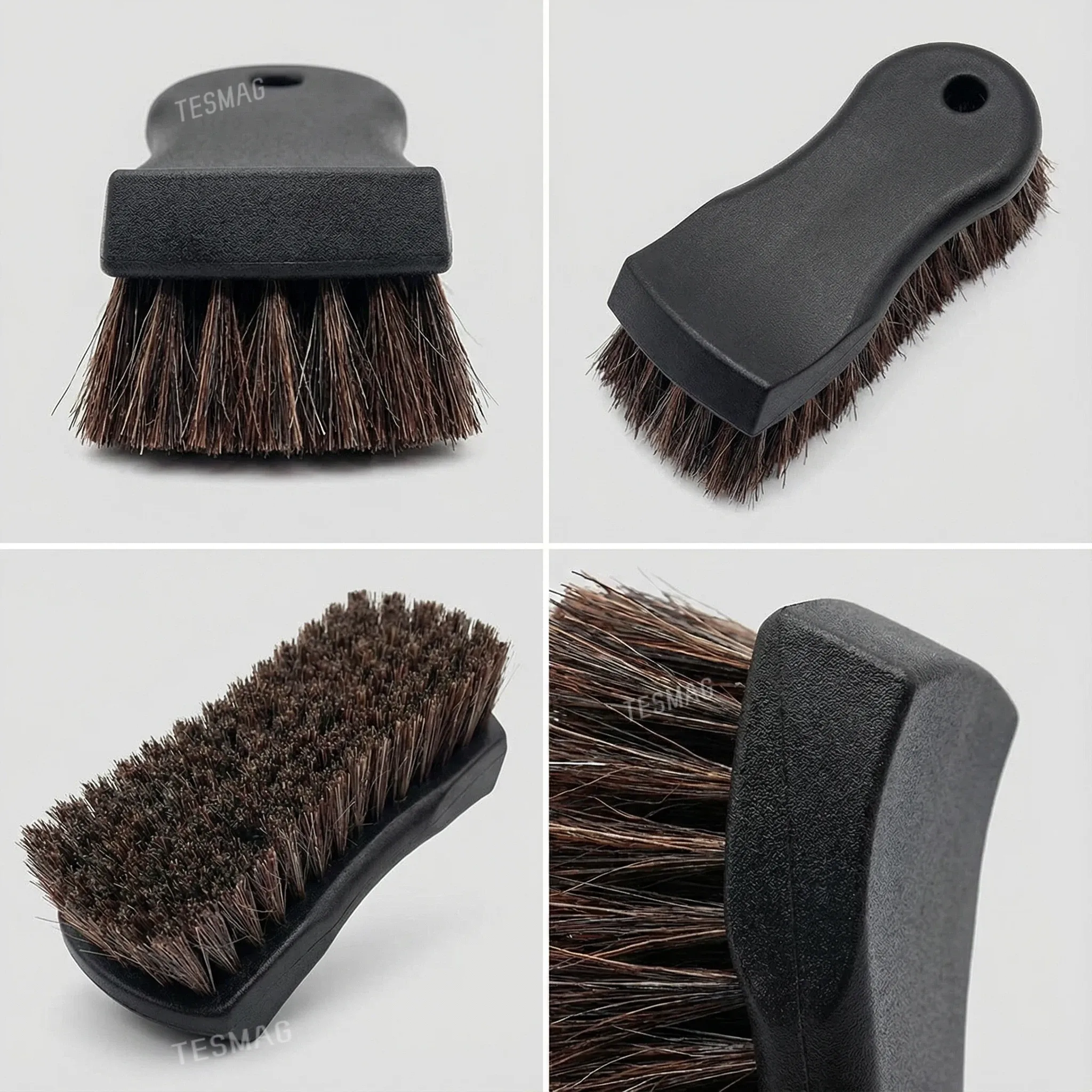 Bristle Horse Hair Leather Cleaning Brush for Tesla Interior | 1PCS