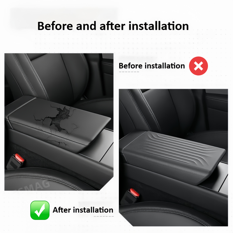 TPE Center Console Armrest Cover Designed for Tesla Model Y Juniper 2025 +