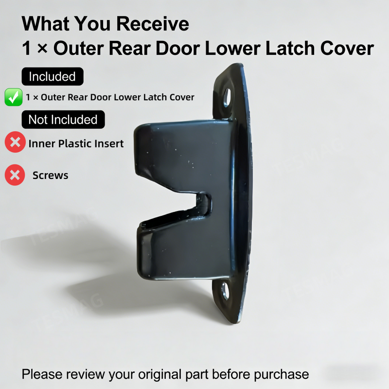 Rear Door Lower Latch Cover Replacement for Tesla Model X 2021-2024 (1054149-00-B)