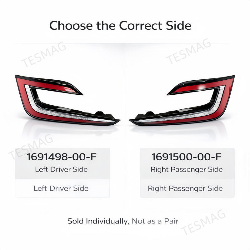 Rear Tail Light Assembly for Tesla Model 3 Highland 2024+ 1691498-00-F / 1691500-00-F