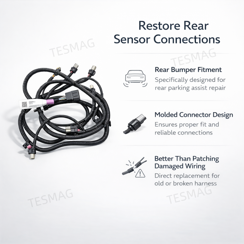 Rear Bumper Parking Sensor Wiring Harness for Tesla Model X 2016–2020 1032435-00-G