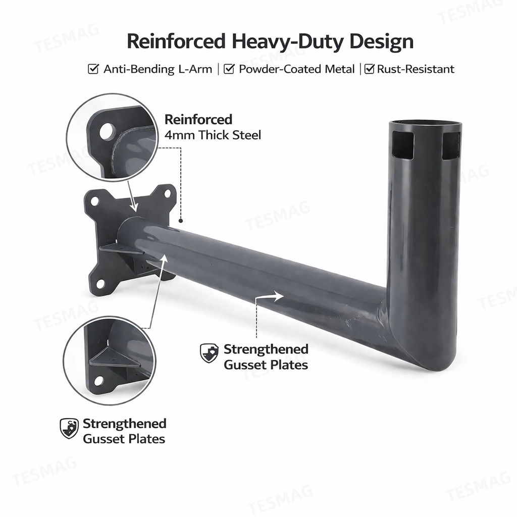 Starlink Gen 2 Long Wall Mount Bracket – Durable Outdoor Satellite Holder