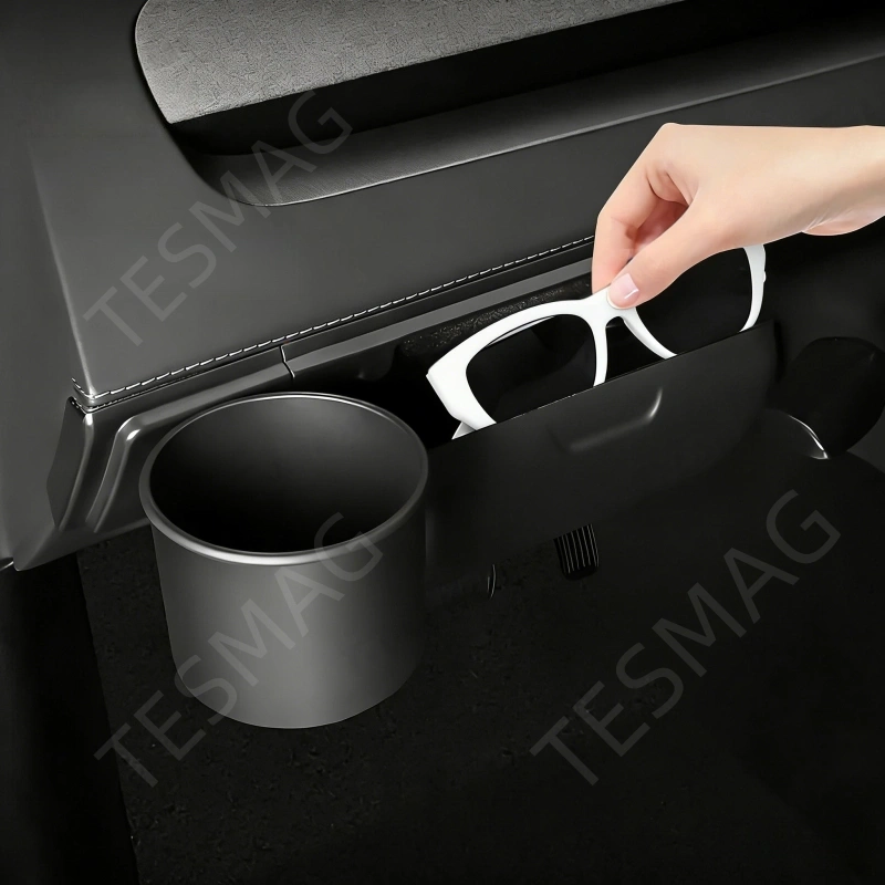 Tesla Storage Box Dashboard Organizer with Sunglasses Holder for Model Y Juniper 2025+