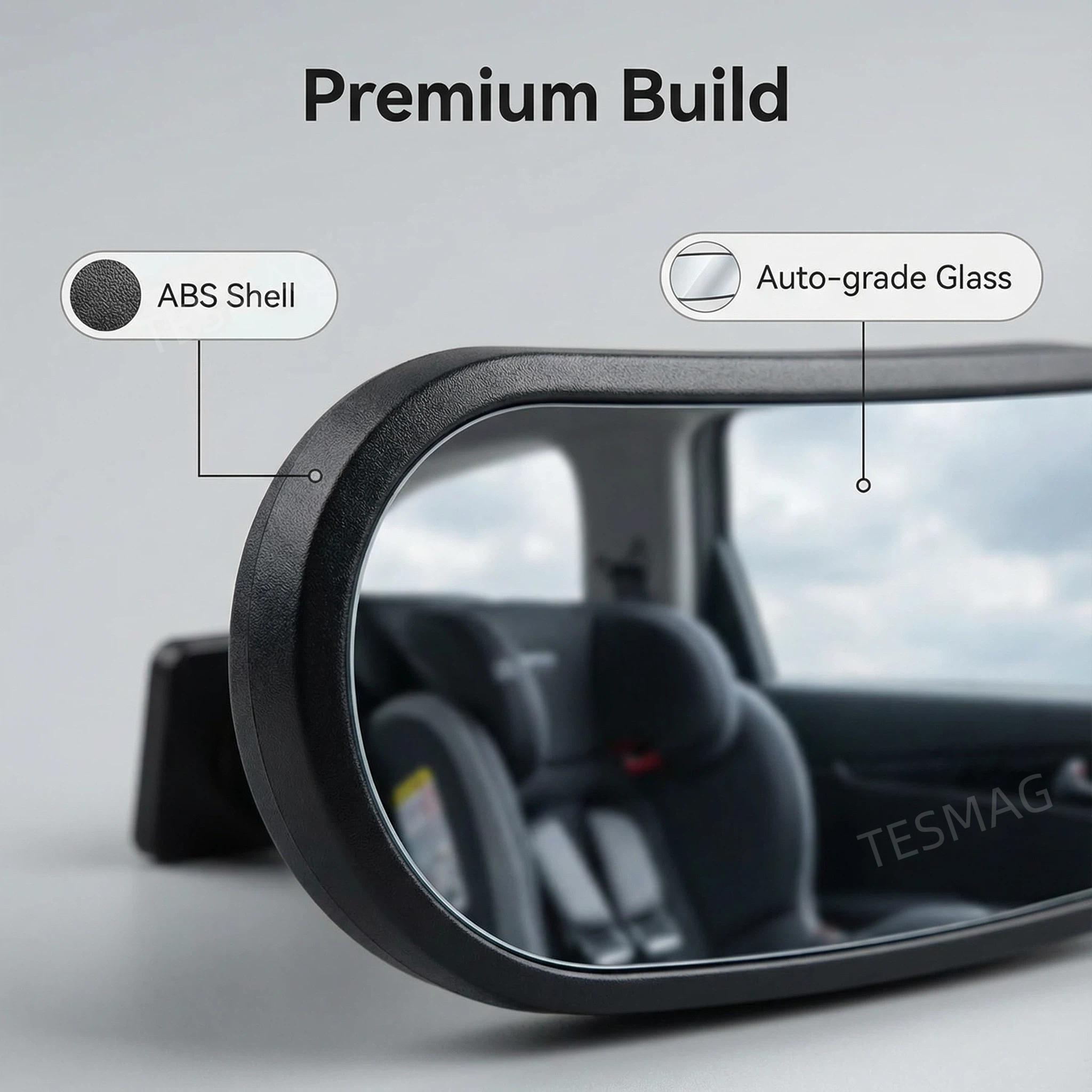 HD Baby Car Rear View Mirror with Wide Crystal Clear View 360° Adjustable