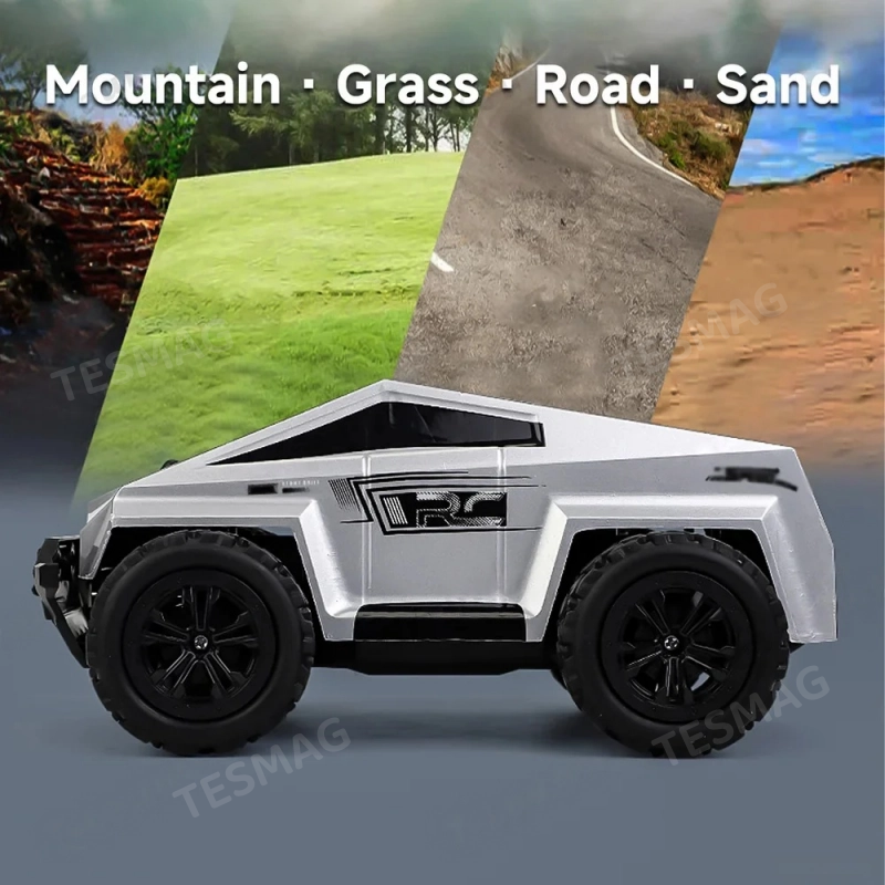 1:20 Scale Electric Tesla Cybertruck Pickup Truck RC Off-Road Car with Realistic Design