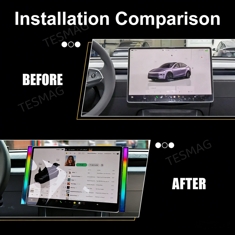 Model 3 / Y Tesla Ambient Lights RGB Music-Sync Interior Lighting Kit