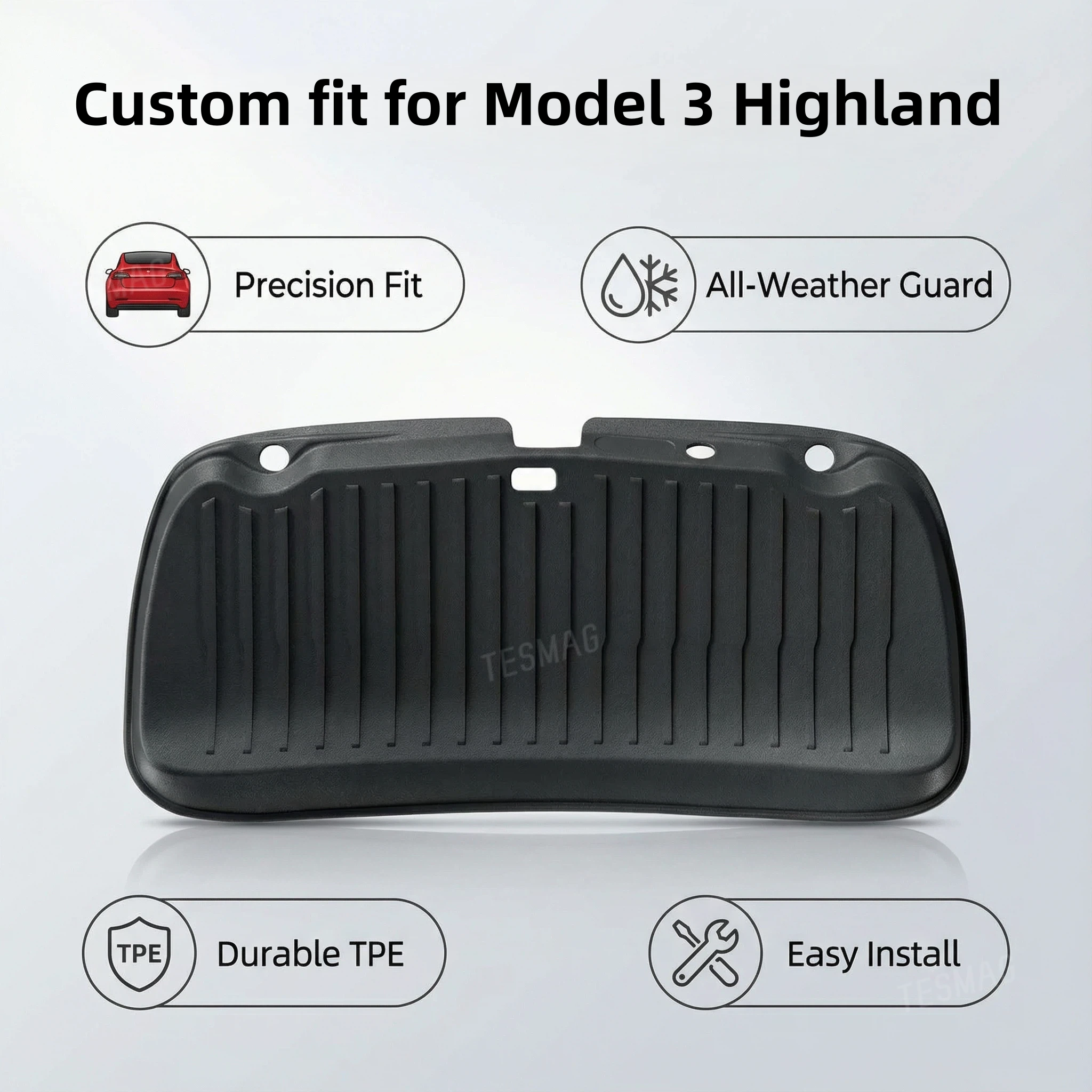 Tesla Model3 Highland Rear Trunk Tailgate Lid Protective Pad Door Liner