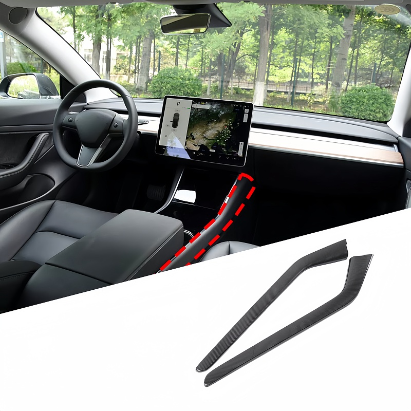 2025+ Model Y Juniper Carbon Fiber Console Side Panel Protector