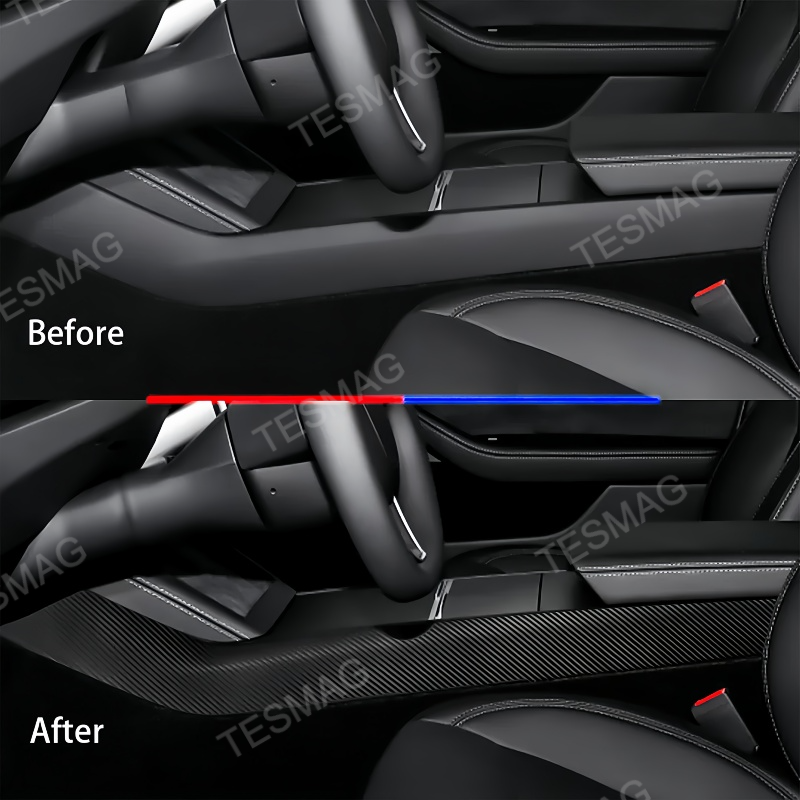 2025+ Model Y Juniper Carbon Fiber Console Side Panel Protector
