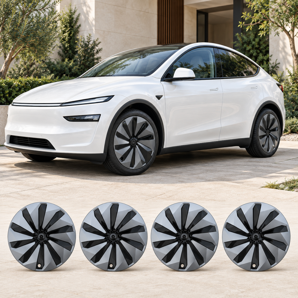 2025+ Tesla Model Y Juniper 19-inch Wheel Covers Gray-black Set of 4 