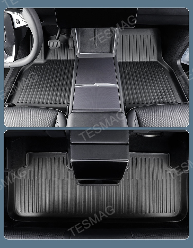 2025 Tesla Model Y TPE Floor Mats Full Set