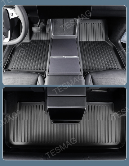 2025 Tesla Model Y TPE Floor Mats Full Set