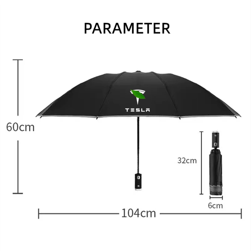 Tesla Umbrella with LED Flashlight