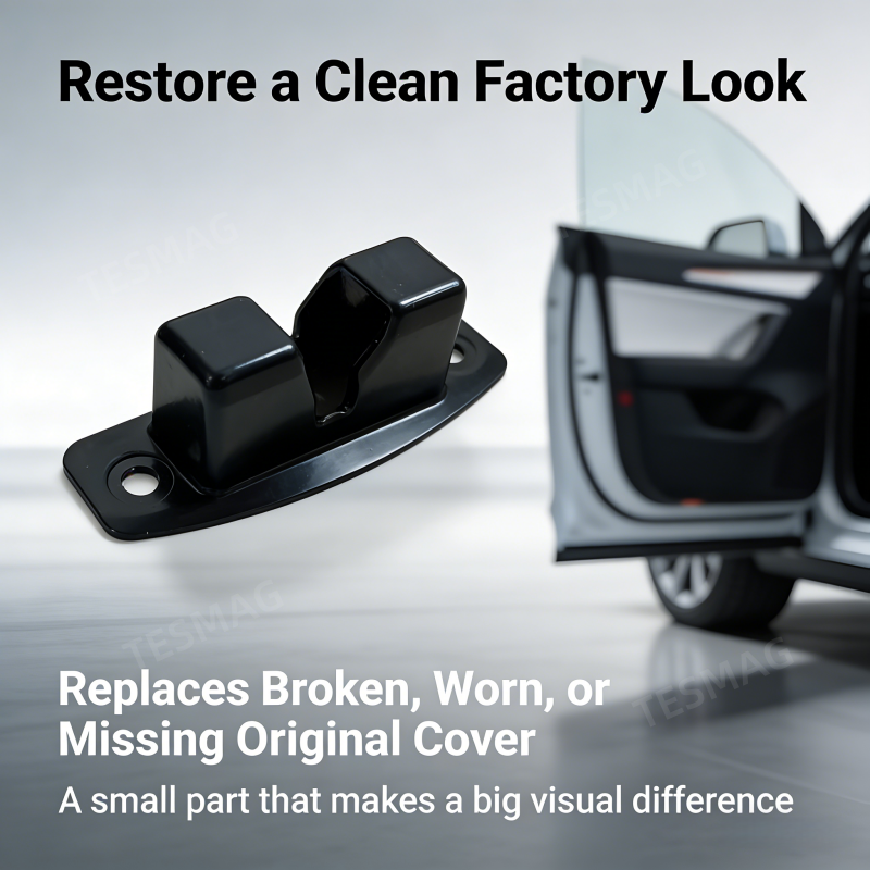 Rear Door Lower Latch Cover Replacement for Tesla Model X 2021-2024 (1054149-00-B)