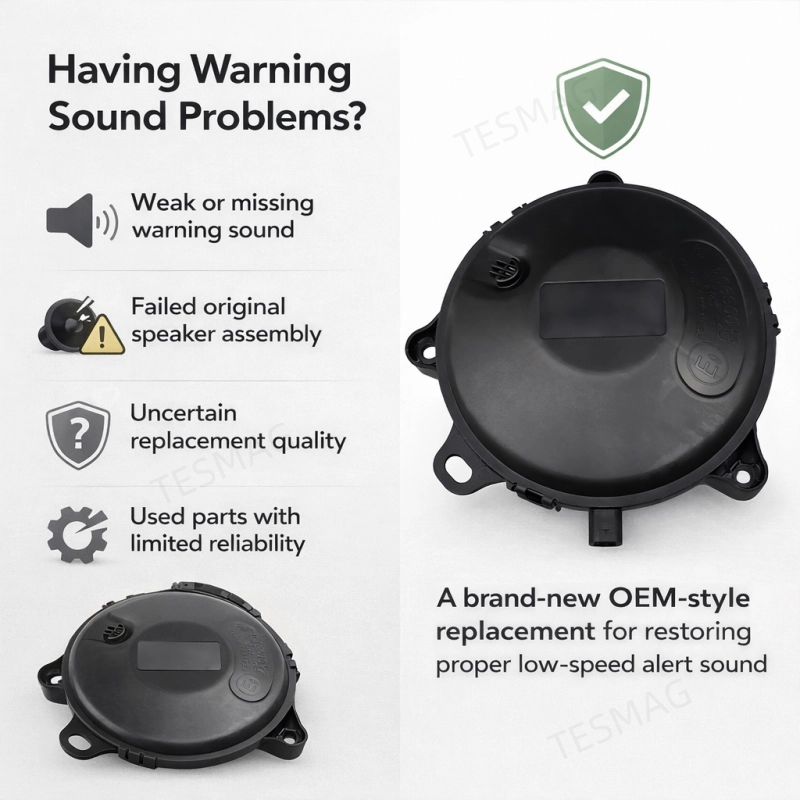 New OEM-Style Replacement Pedestrian Warning Speaker for Tesla Model 3/Y (1671113-00-B)