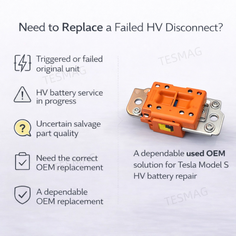 Used OEM HV Battery Pyrotechnic Disconnect for Tesla Model S | 1111313-00-F