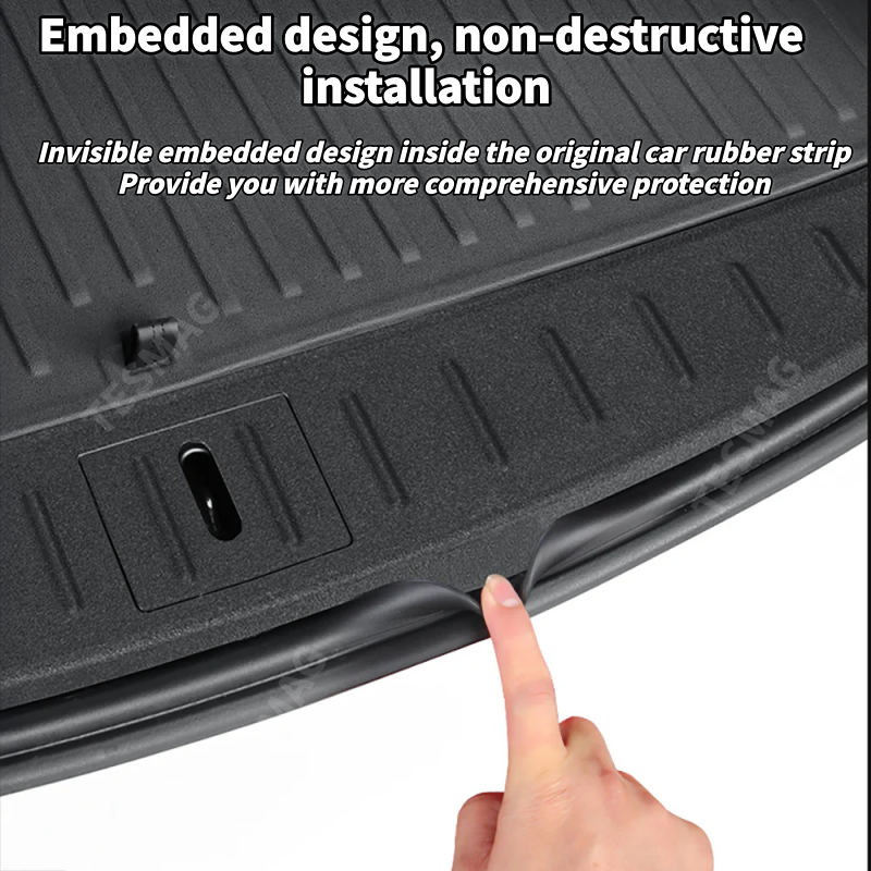TPE Rear Trunk Door Sill Protector for Tesla Model X / S