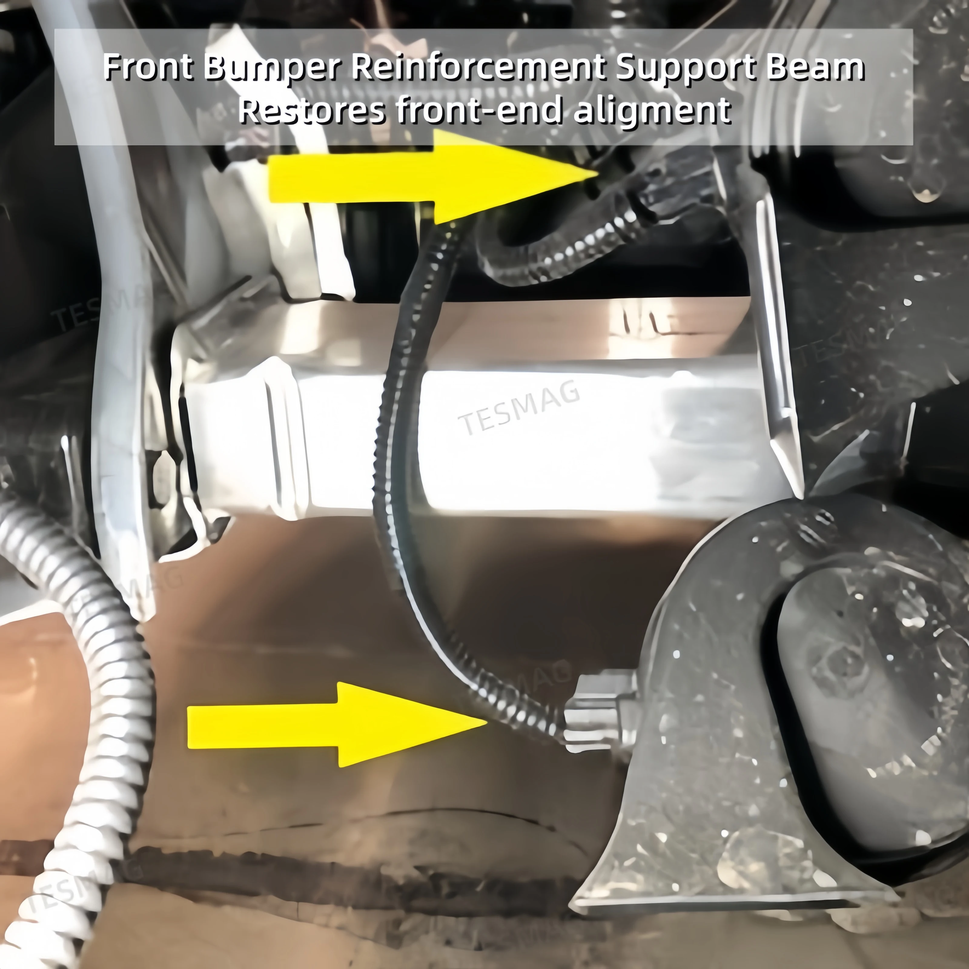 Front Bumper Reinforcement Support Beam for Tesla Model 3 & Model Y OEM 1109193-00-C Replacement