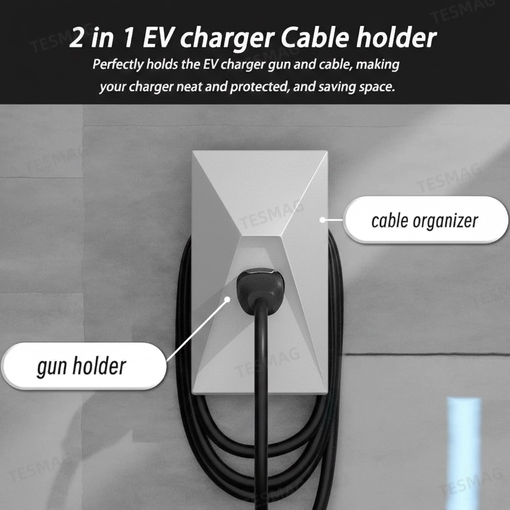 Charging Cable Holder & Wall Mount Organizer for Tesla Model 3/Y/S/X