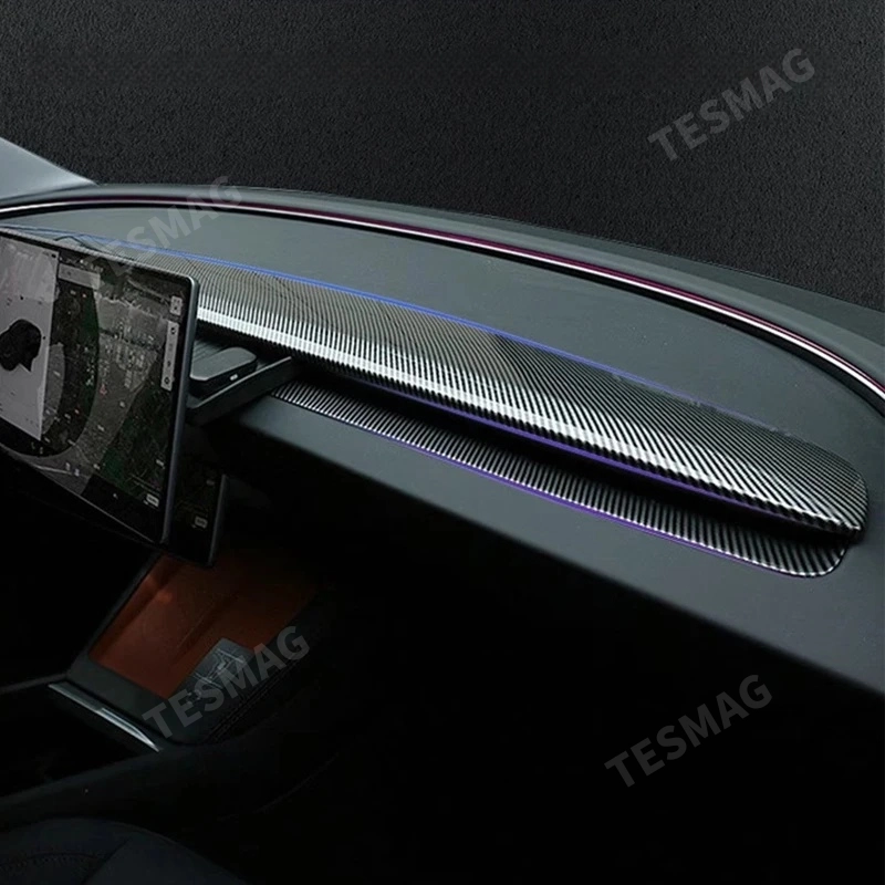 Custom Fit Interior Trim Strips for Tesla Model Y Juniper 2025+ Dashboard Door and Center Console