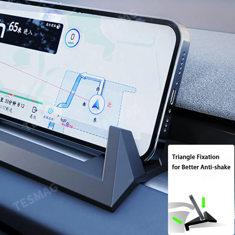 Custom Fit Tesla Phone Holder Dashboard Mount for Model 3 Highland2024+and Model Y Juniper 2025+