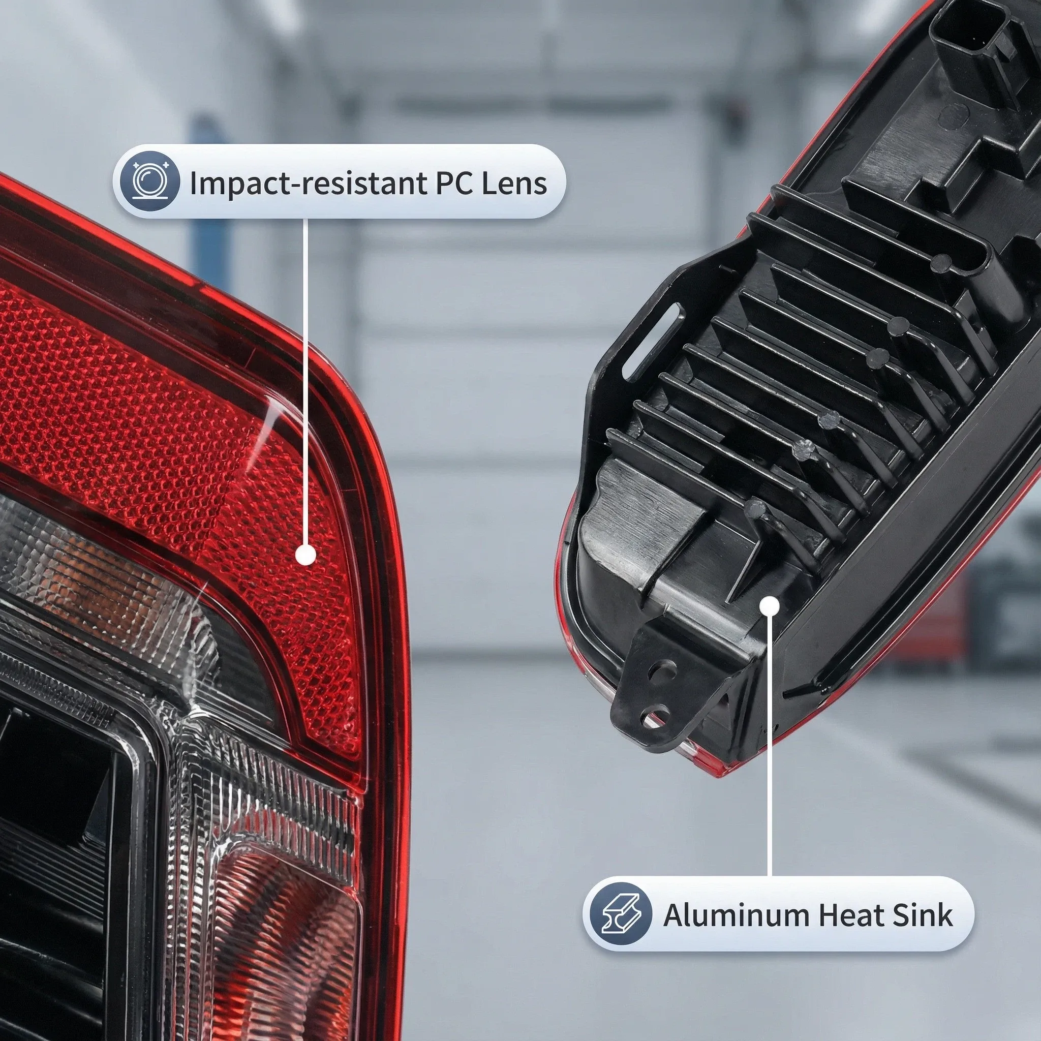 Rear Bumper LED Tail Fog Light Left/Right For Tesla Model 3 Highland 2024+ 1712513-00-D /1712514-00-D